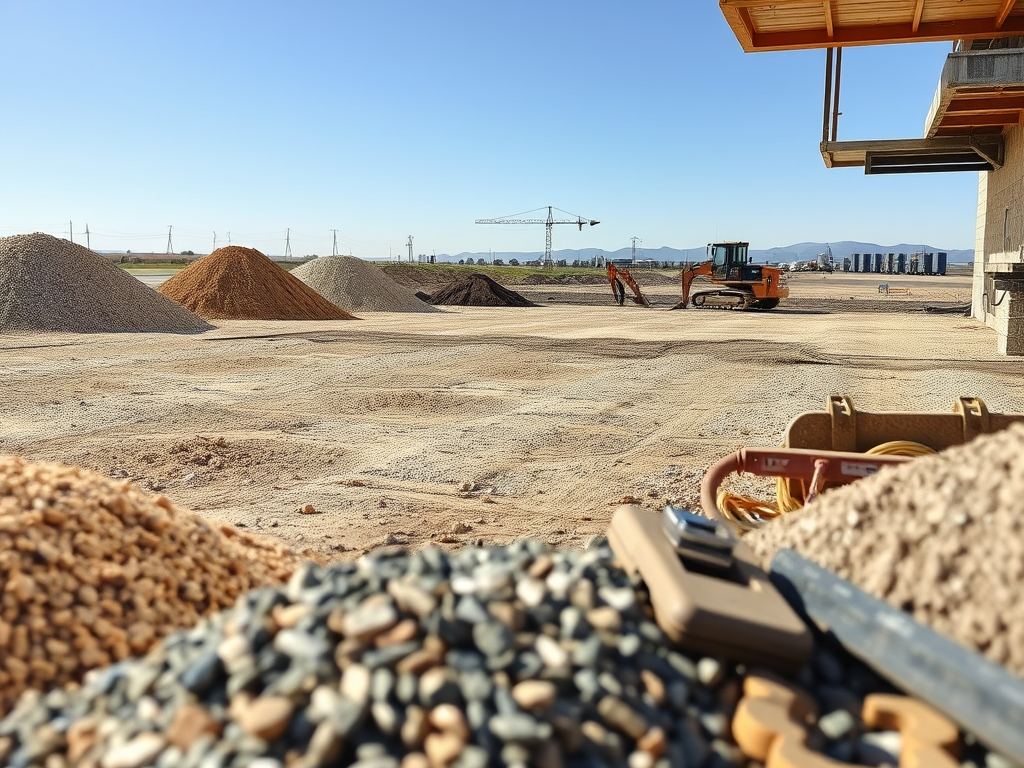 Niwelacja terenu – materiały sypkie